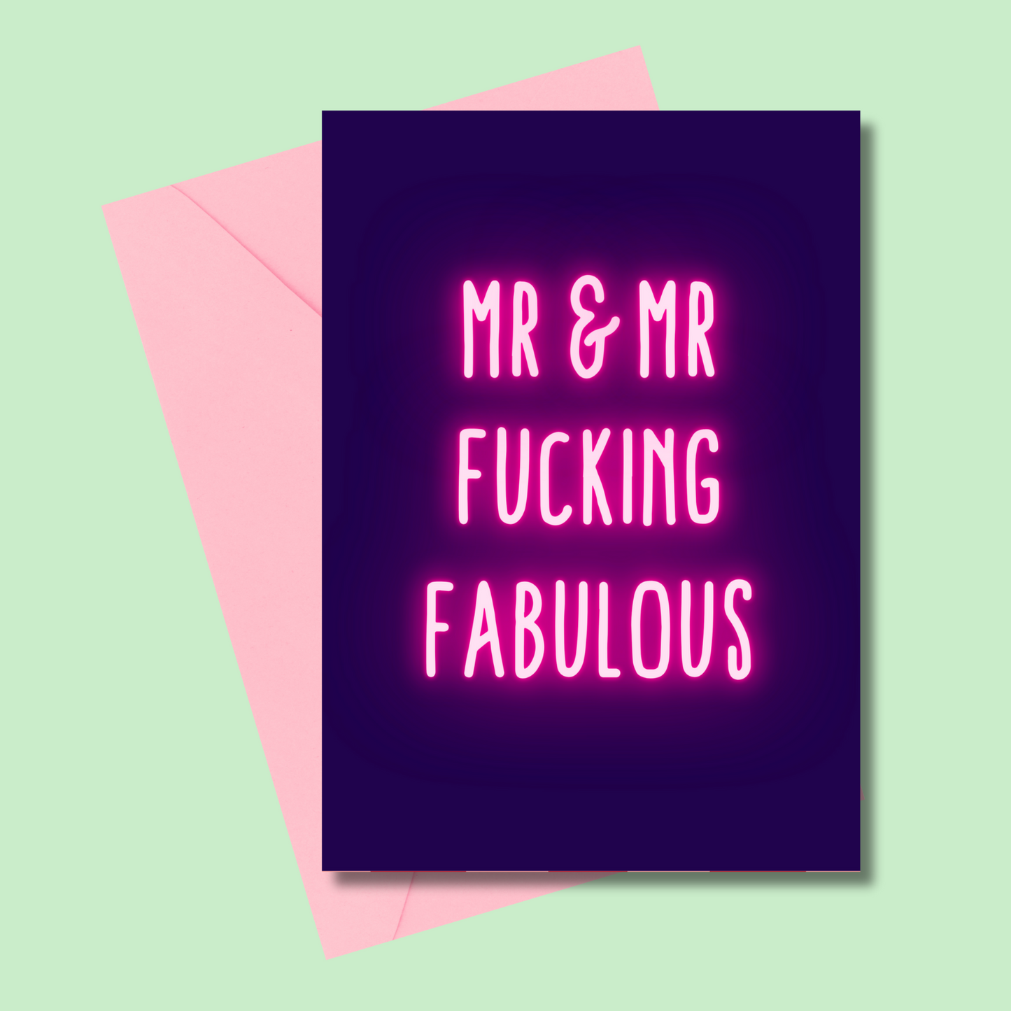 Mr & Mr F*cking Fabulous greetings card π³οΈβπ