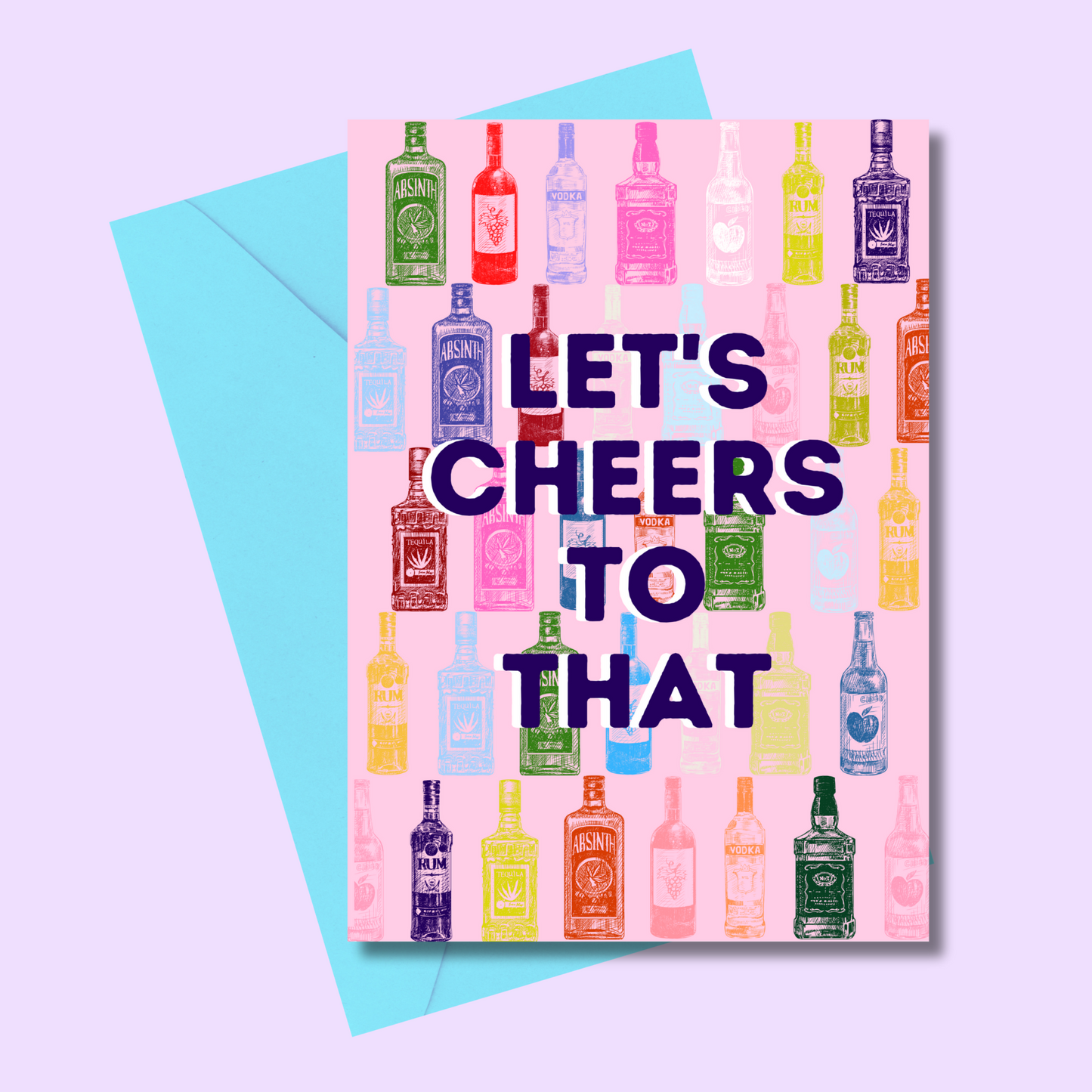 Let's cheers to that greetings card