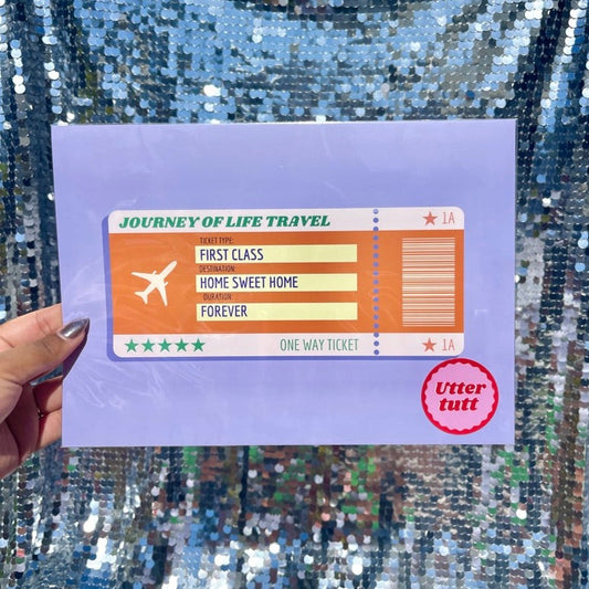 Journey of life ticket - Home sweet home