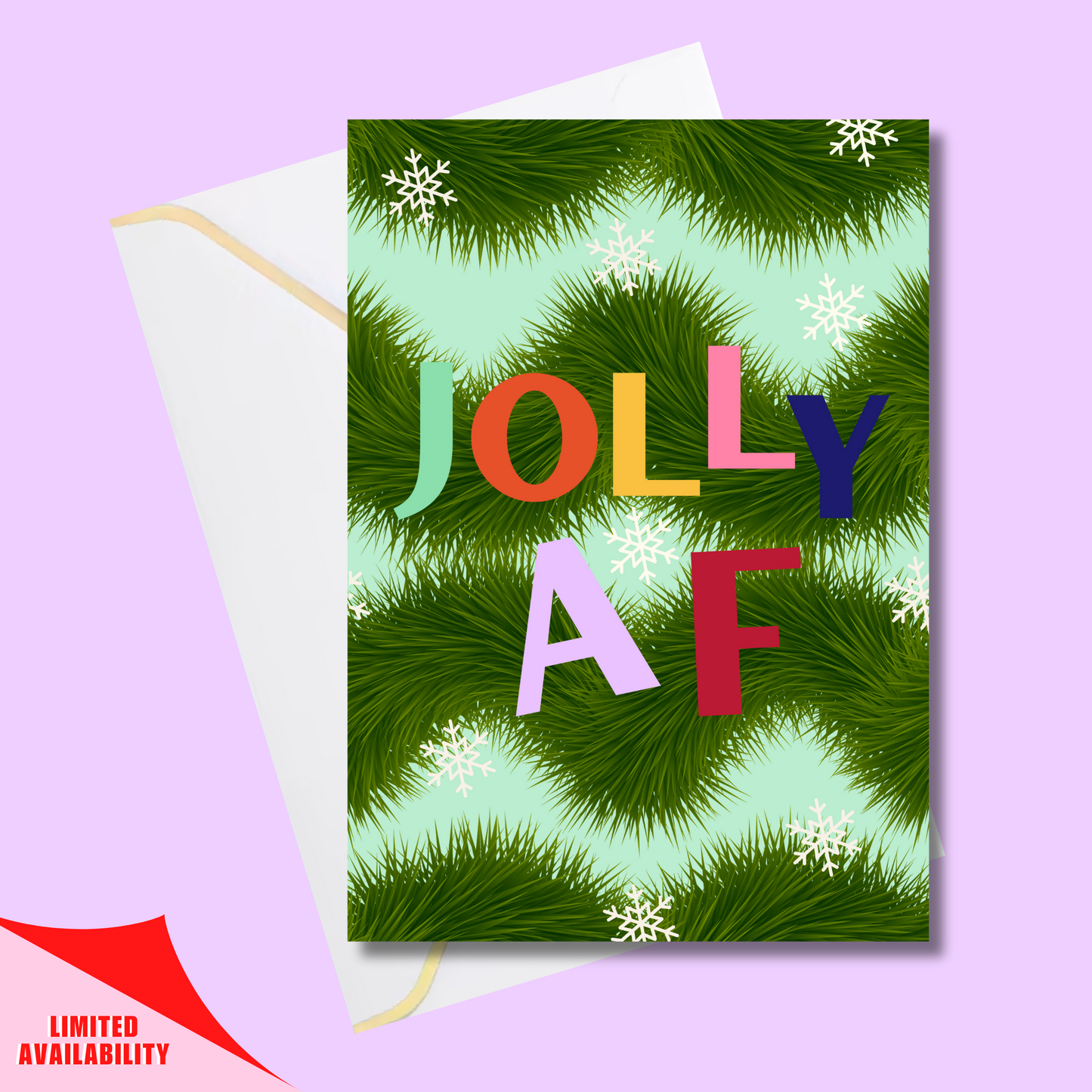 Christmas card rainbow bundle - (5x7” print/card)