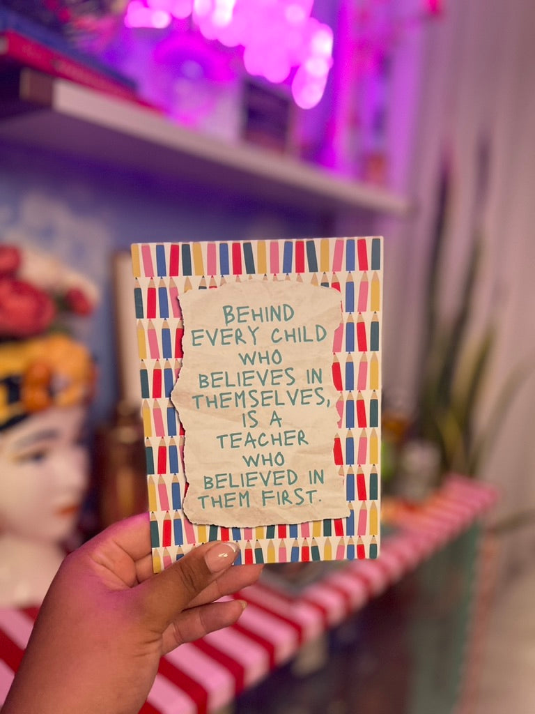 Amazing teacher greetings card