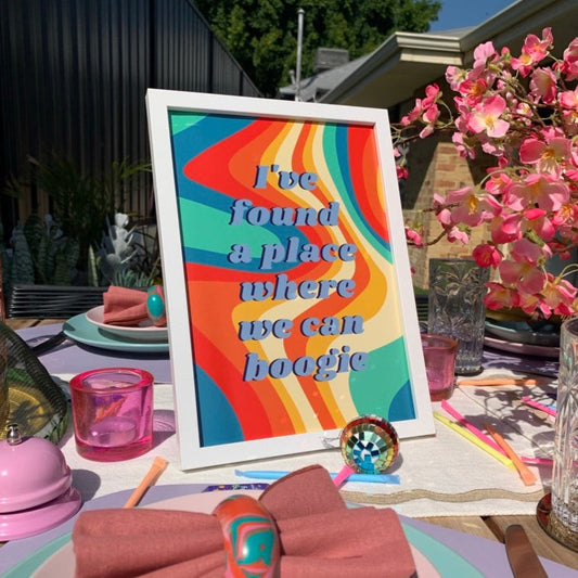 I've found a place where we can BOOGIE