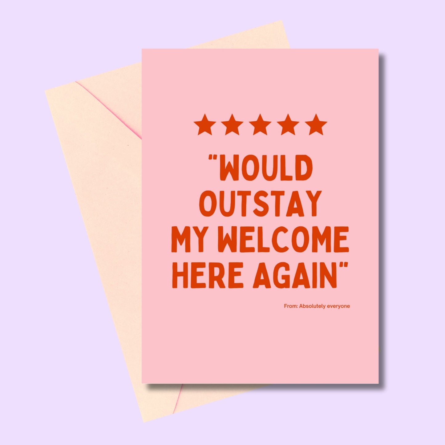 5* review (5x7” print/card) - Utter tutt