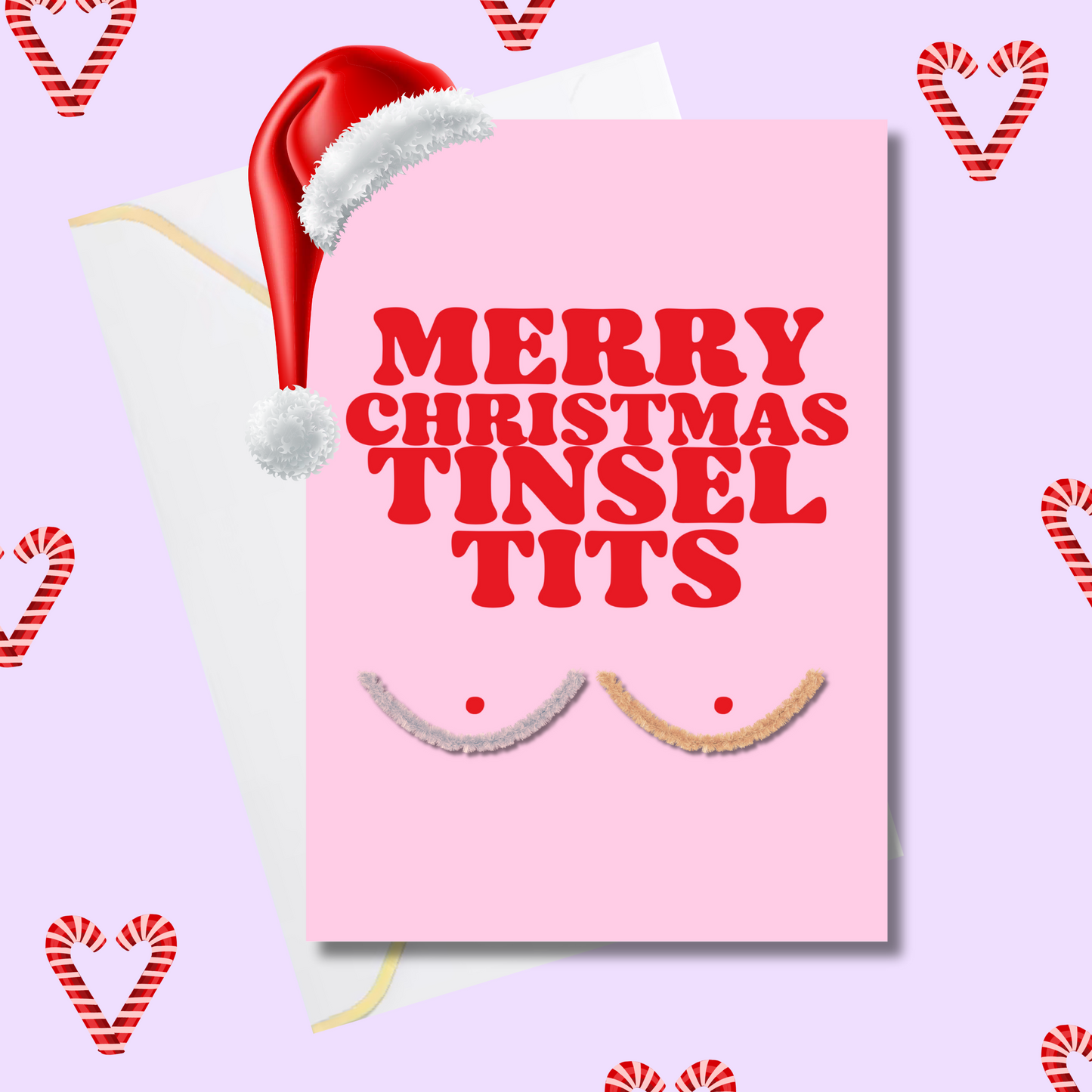 Merry Christmas Tinsel Tits (5x7” print/card)