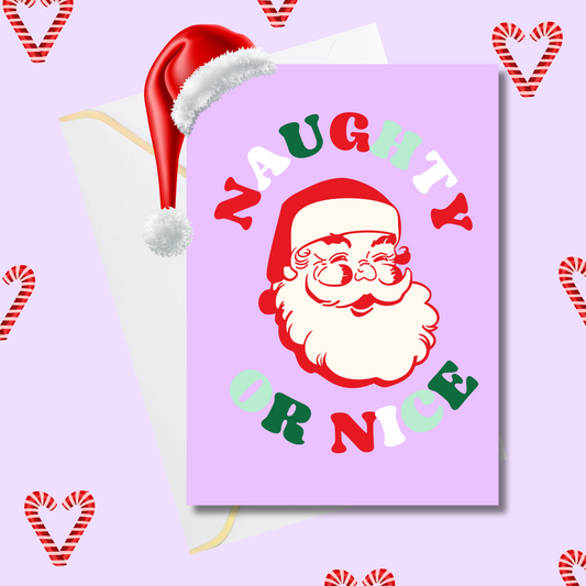 Naughty or Nice (5x7” print/card)