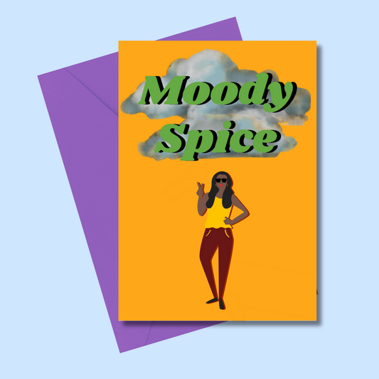Moody Spice - Black Queen (5x7” print/card)