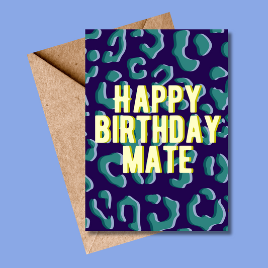 Happy Birthday Mate greetings card