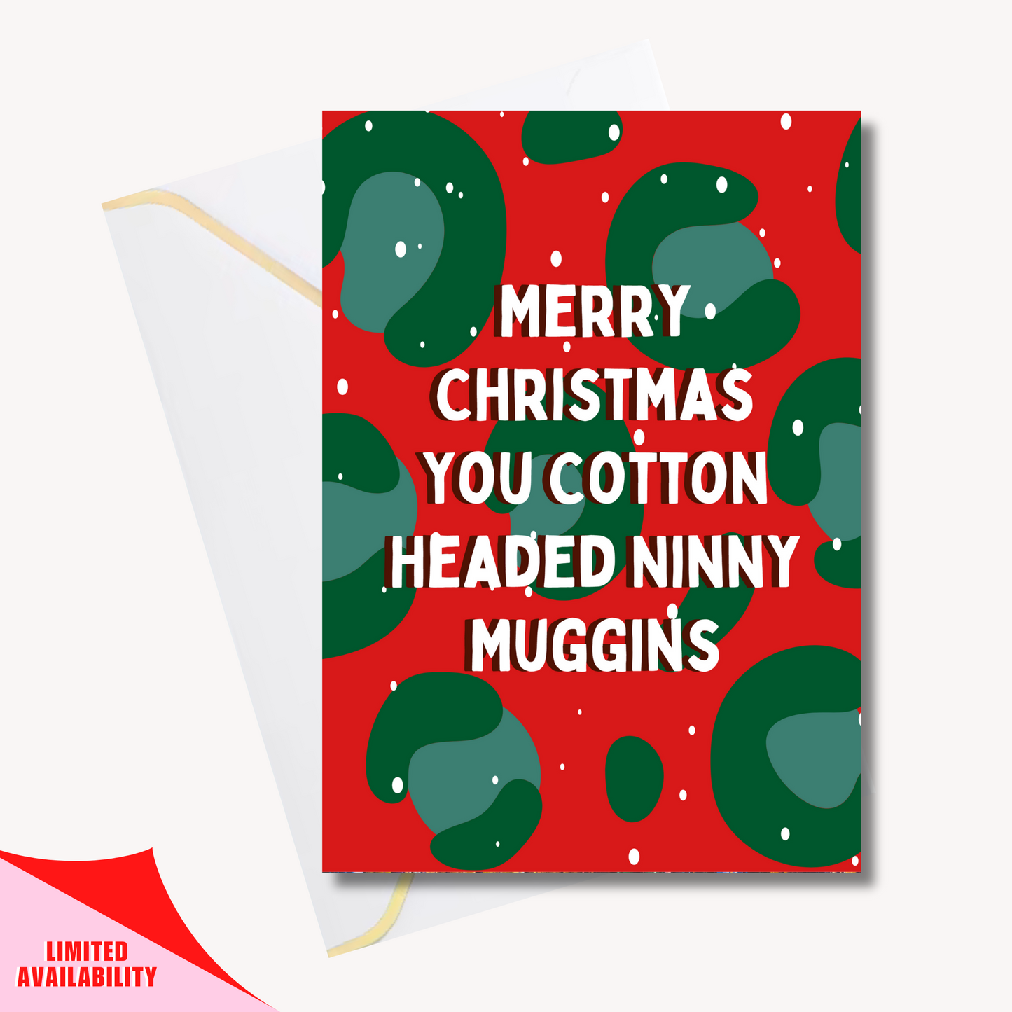 Christmas card red bundle -  (5x7” print/card)