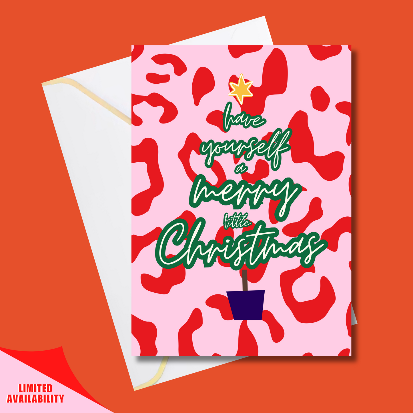 Christmas card red bundle -  (5x7” print/card)