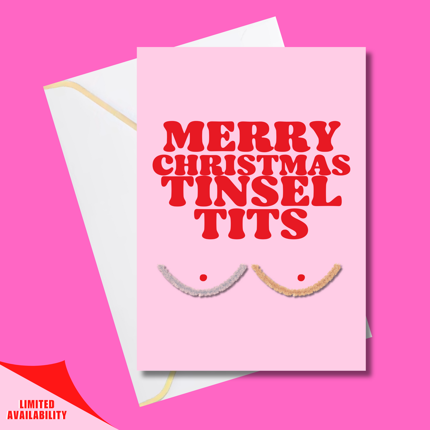 Christmas card pink bundle -  (5x7” print/card)