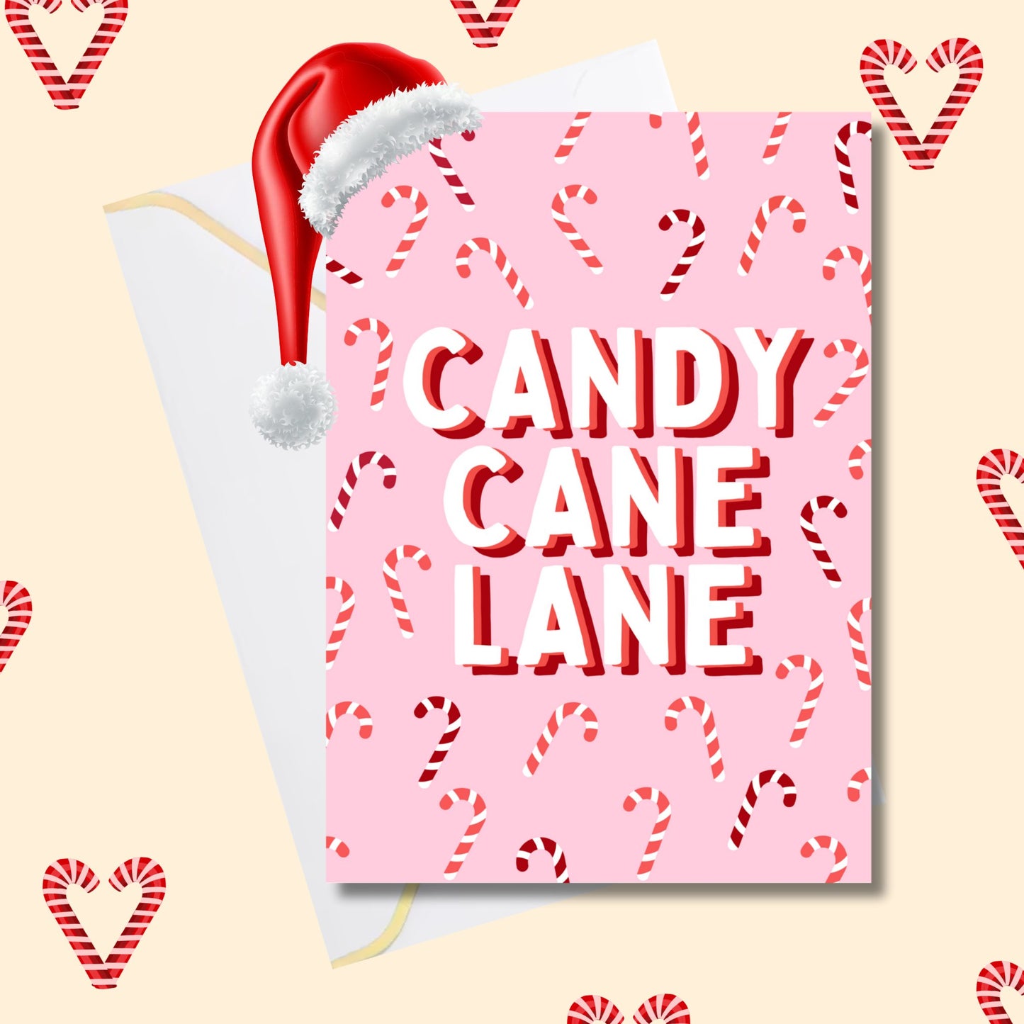 Candy Cane Lane (5x7” print/card) - Utter tutt